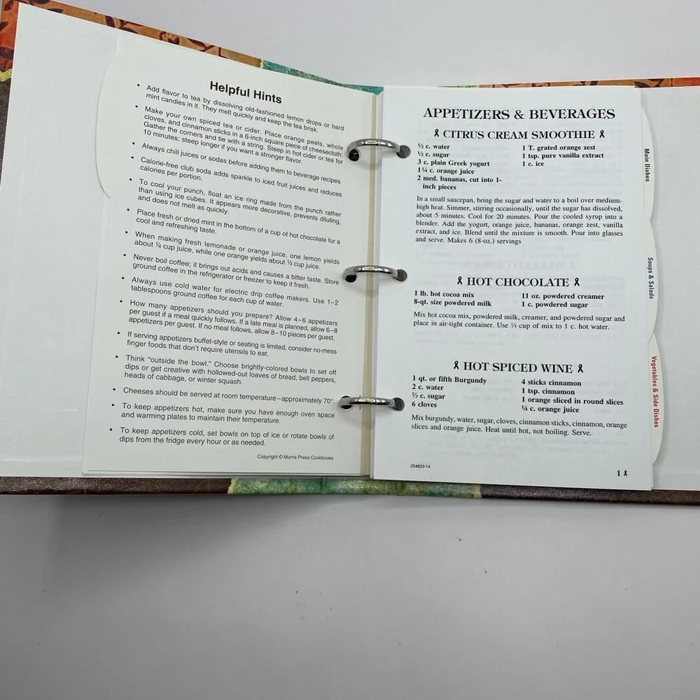 Prize-Winning Recipes Cookbook - Turquoise, Brown & Orange Cover